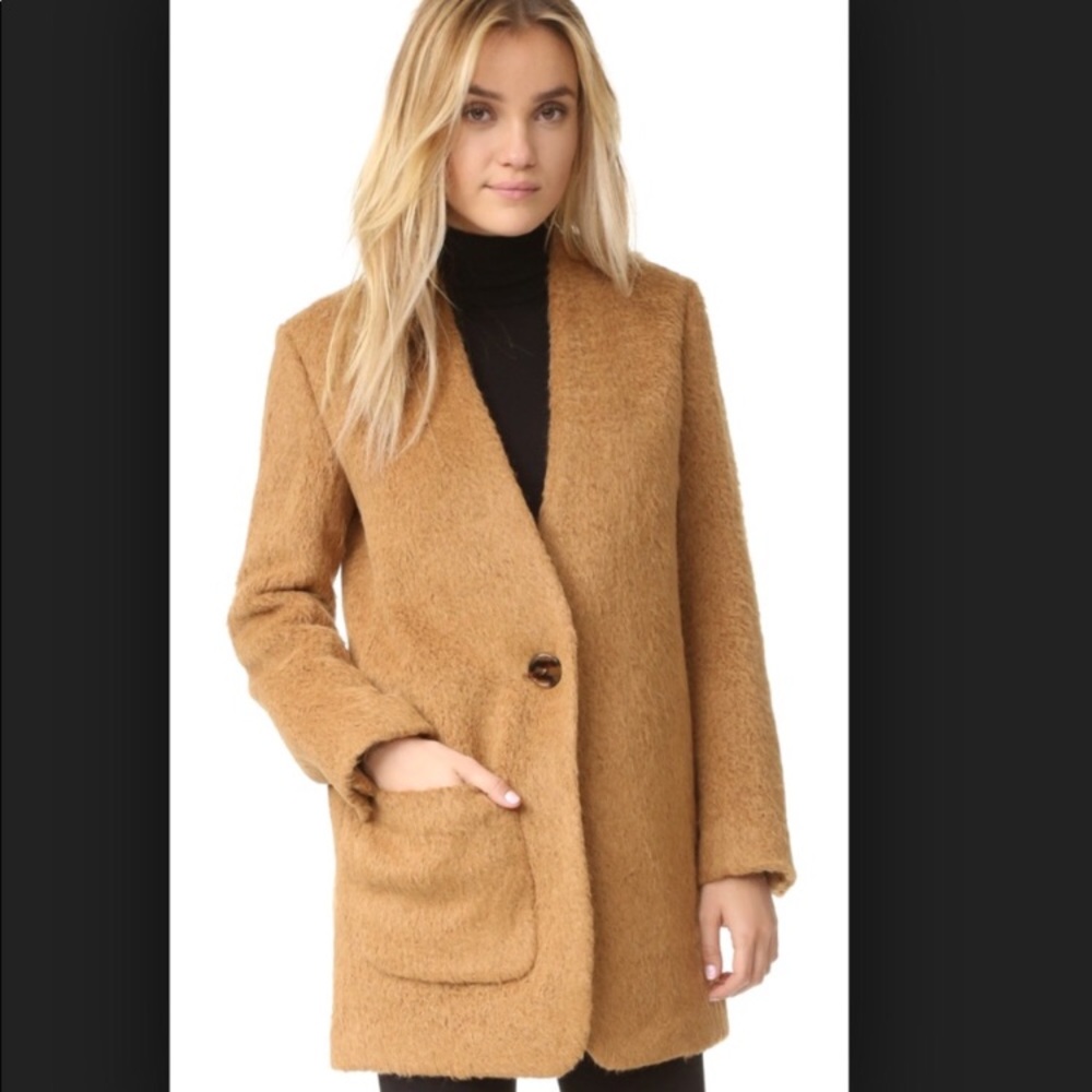Helmut Lang Shaggy Blazer Coat